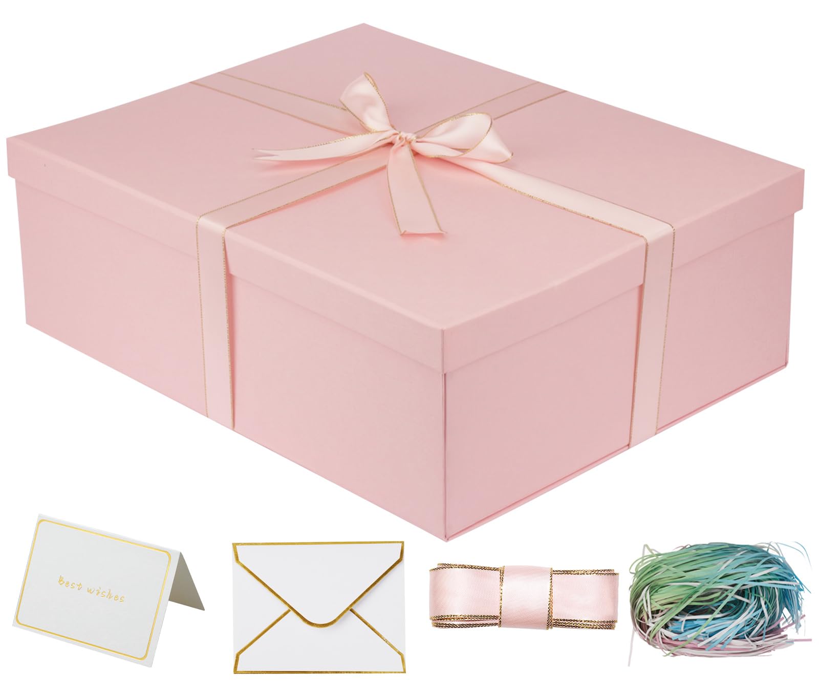 Amazon.com: YINUOYOUJIA Large Gift Box 16.5x13x5.5 inches,Pink